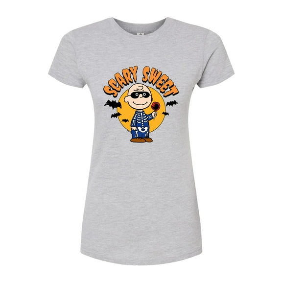 Peanuts - Scary Sweet - Juniors Fitted Graphic T-Shirt