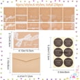 thumbnail image 2 of Thank You Cards with Kraft Envelopes and Stickers 6 Set Blank Thank You Notes with Envelopes for Business Wedding Bridal Gift Shower Business Graduation Wheat, 2 of 7