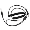 thumbnail image 3 of 230cm Replacement Cable Adapter Universal Aviation Headphone Plug Cable for Aircraft Headset, 3 of 8