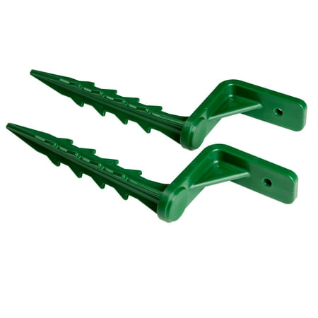 Gorilla Playsets Plastic Ground Stakes, Green (2-Pack)