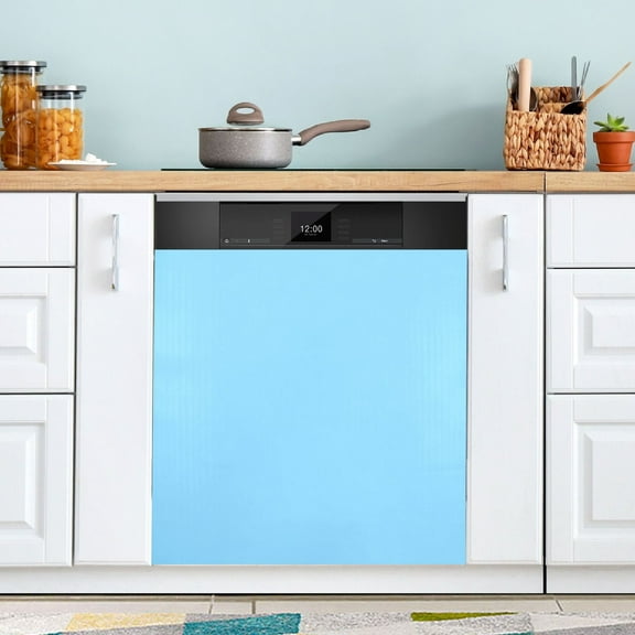 Dishwasher Magnet Cover Magnetic Fridge Door Cover Home Kitchen Decor Sky Blue 23"x 26"