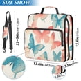 thumbnail image 2 of FORMRS Zipper Binder with Shoulder Strap 2-inch Ring 500 Sheet Capacity File Bag, Watercolor Butterflies, 2 of 5
