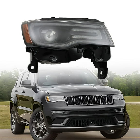 labwork Headlight Assembly For 2019-2021 Grand Cherokee Black HID Passenger Right Side