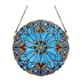 thumbnail image 2 of CHLOE Lighting AMIYA Tiffany-style Victorian Stained Glass Window Panel 20" Height, 2 of 5