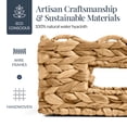 thumbnail image 4 of Best Choice Products 9x12 Scalloped Shelf Baskets, Woven Storage Bins, 4 Pack - Natural, 4 of 8