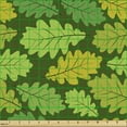 thumbnail image 2 of Ambesonne Floral Fabric by the Yard Upholstery, Leaves in Shades of Green, 5 Yards, Olive Green and Mustard, 2 of 5