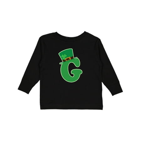 

Inktastic Irish St Patricks Day Letter G Monogram Gift Toddler Boy or Toddler Girl Long Sleeve T-Shirt
