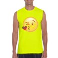 thumbnail image 1 of Mens Emoji Winky Face Ultra Cotton Sleeveless T-Shirt, 1 of 5