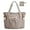 Foldable-grayish Brown, variant on CNV Tote Bag for Women, Tote Shoulder Bag with Laptop Compartment and Zipper Handbag for Travel, Work