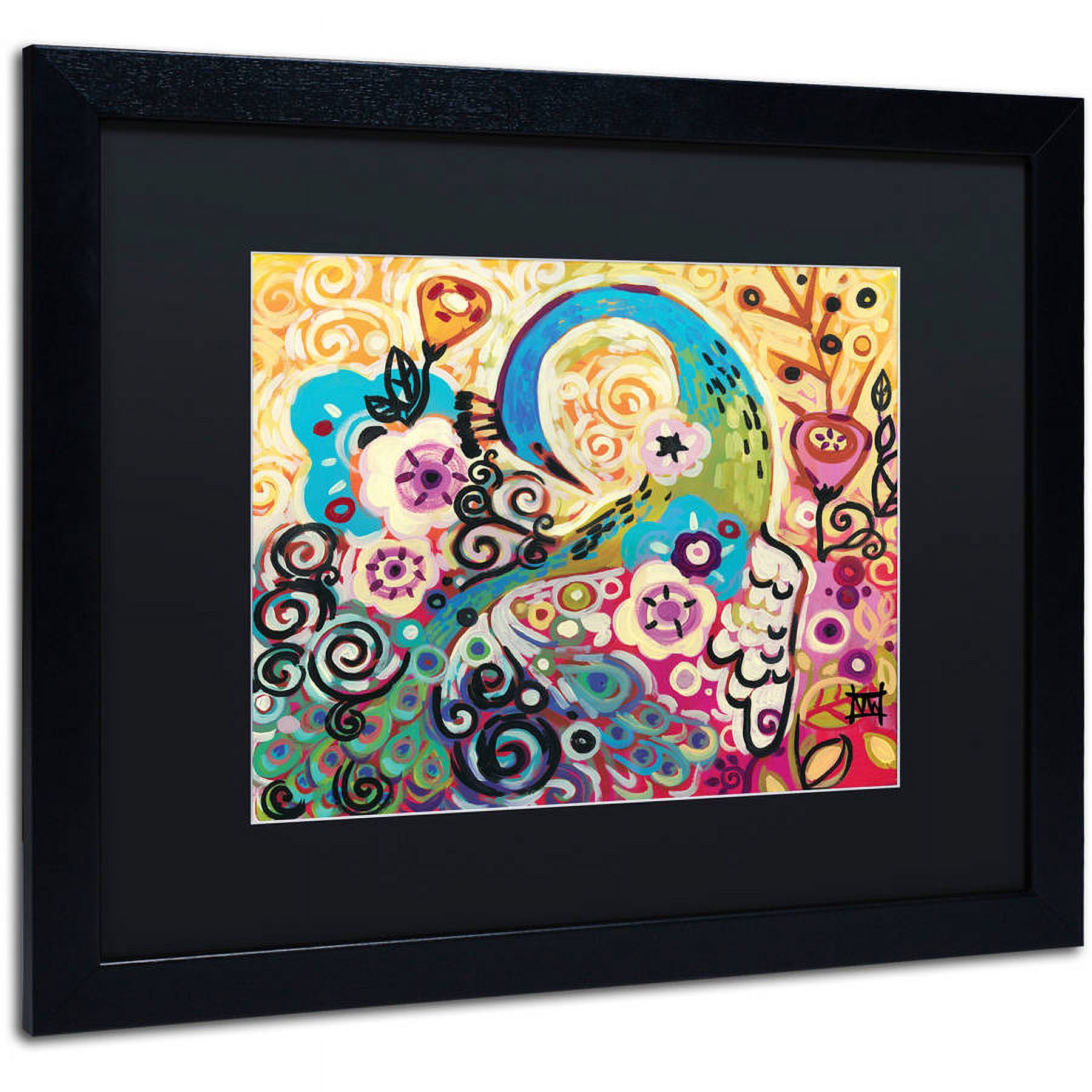 Trademark Fine Art "46" Canvas Art by Natasha Wescoat, Black Matte, Black Frame