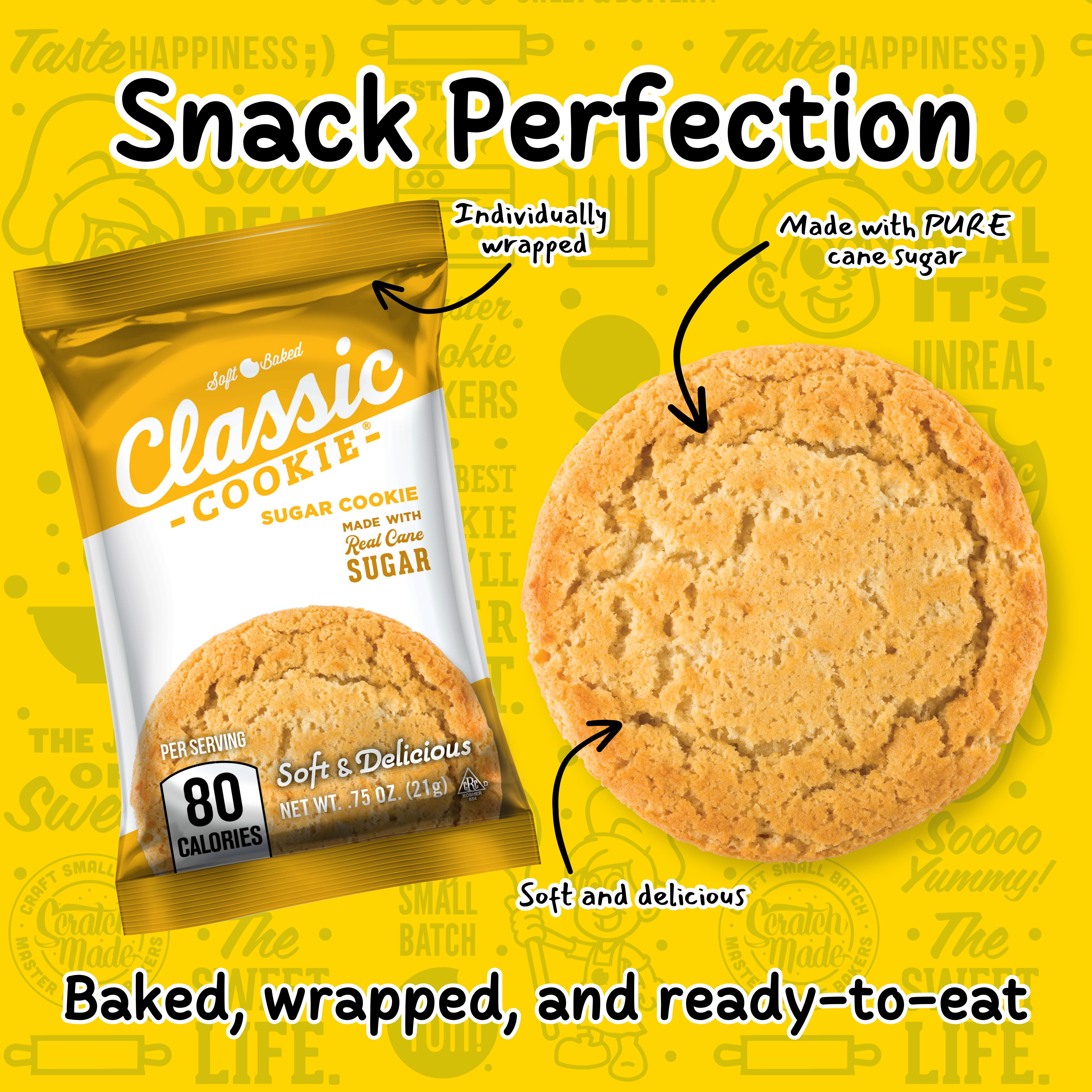 Classic Cookie® 0.75oz Soft Baked Mini Sugar Cookies, 54 Count Box