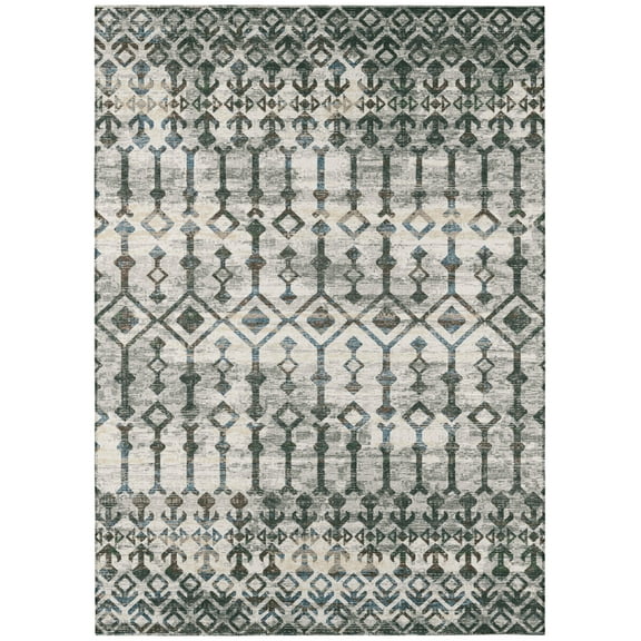 Addison Rugs Indoor/ Outdoor Addison Bravado Morroccan Washable Area Rug 10' x 14' - Ash