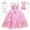 L1481-Pink, variant on Benylion Girls Princess Aurora Costume 10T - Pink Fairy Tale Party Dress with Accessories Halloween Birthday Dress Up Outfit