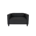 thumbnail image 5 of Miekor Furniture Bennet Black Loveseat Sofa for Living Room, Modern Décor Love Seat Mini Small Couches for Small Spaces and Bedroom with Solid Wood Frame (Polyester Nylon) 37012, 5 of 5