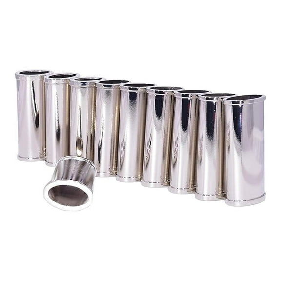 Improved Blank Lighter Cover/Sleeve/Case - Silver, No Channel (10 Count)