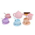 thumbnail image 2 of TIMIFIS Silicone House Set Children's Tea Set for Their Imaginative Role Play Realistic Teapots with Cups Saucers Creamer Spoons and Dessert Items Gifts Education, 2 of 6