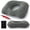 Gray, variant on Abaima Inflatable Donut Cushion, Hemorrhoid Pillow with Air Pump, Portable Seat Cushion, Sitting Butt Pillow for Postpartum Sciatica and Coccyx Tailbone Pain Relief (Black)