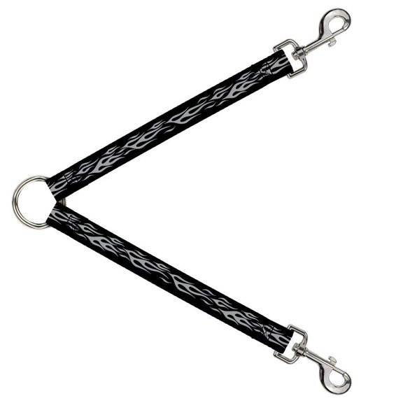 Buckle-Down DLS-W20604 Leash Splitter-Flame Silver, 1' W-30' L