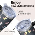 thumbnail image 4 of 20OZ Unicorn Insulated Tumbler with Handle and Straw Double Wall Stainless Steel Cup Coffee Mug for Daily Use Perfect Gifts for Women Mom Friends for Birthday Christmas Thanksgiving, 4 of 6