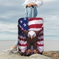 thumbnail image 5 of Salouo USA Eagle with Spread Wings Pattern Travel Dust-proof Suitcase Cover, Softside Suitcase Protector Luggage Cover Protector for 18-32inch ,Not Included Suitcase, 5 of 8