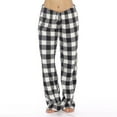 thumbnail image 4 of Inglocry Flannel Pajama Pants Women Plush Plaid Pj Pants Fuzzy Sleep Pants Soft Elastic Waist Pajama Bottoms with Pockets Gray XS, 4 of 4