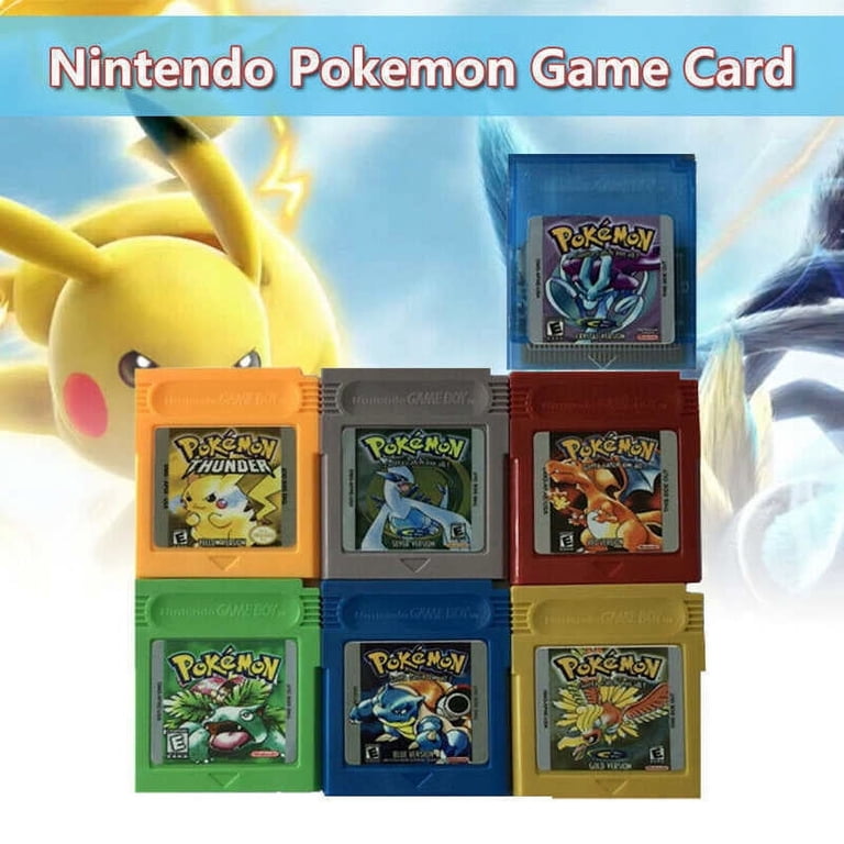 For Nintendo GBA GBC Game Card All 7 Colours GAMEBOY COLOR Pokemon Game  Series - Walmart.com