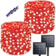 thumbnail image 1 of Guirnalda de luces solares BHCLIGHT 200 LED, 24 m, 2 unidades, color rojo, 1 of 9