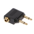thumbnail image 4 of XISAOK 2 Pcs Gold Plated 3.5mm 2 Male To 1 Female Headphone Jack Socket o Adapter, 4 of 8