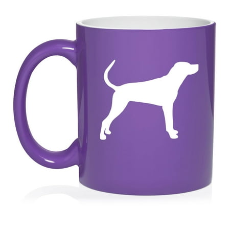 

Coonhound Ceramic Coffee Mug Tea Cup Gift for Her Him Friend Coworker Wife Husband Dog Lover (11oz Purple)