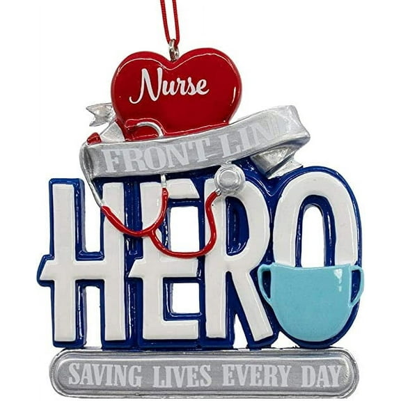 Kurt Adler Front Line Hero Saving Lives Every Day Ornament Nurse