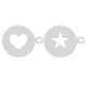thumbnail image 1 of 2 Pcs Chocolate Set Coffee Art Templates Baking Stencils Latte Art Stencils Coffee Decorating Stencils Star Coffee Stencils, 1 of 3