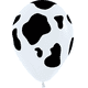 thumbnail image 2 of Globos Huellitas Manchas Vaca 10 pzs, Blanco/Negro, 2 of 4