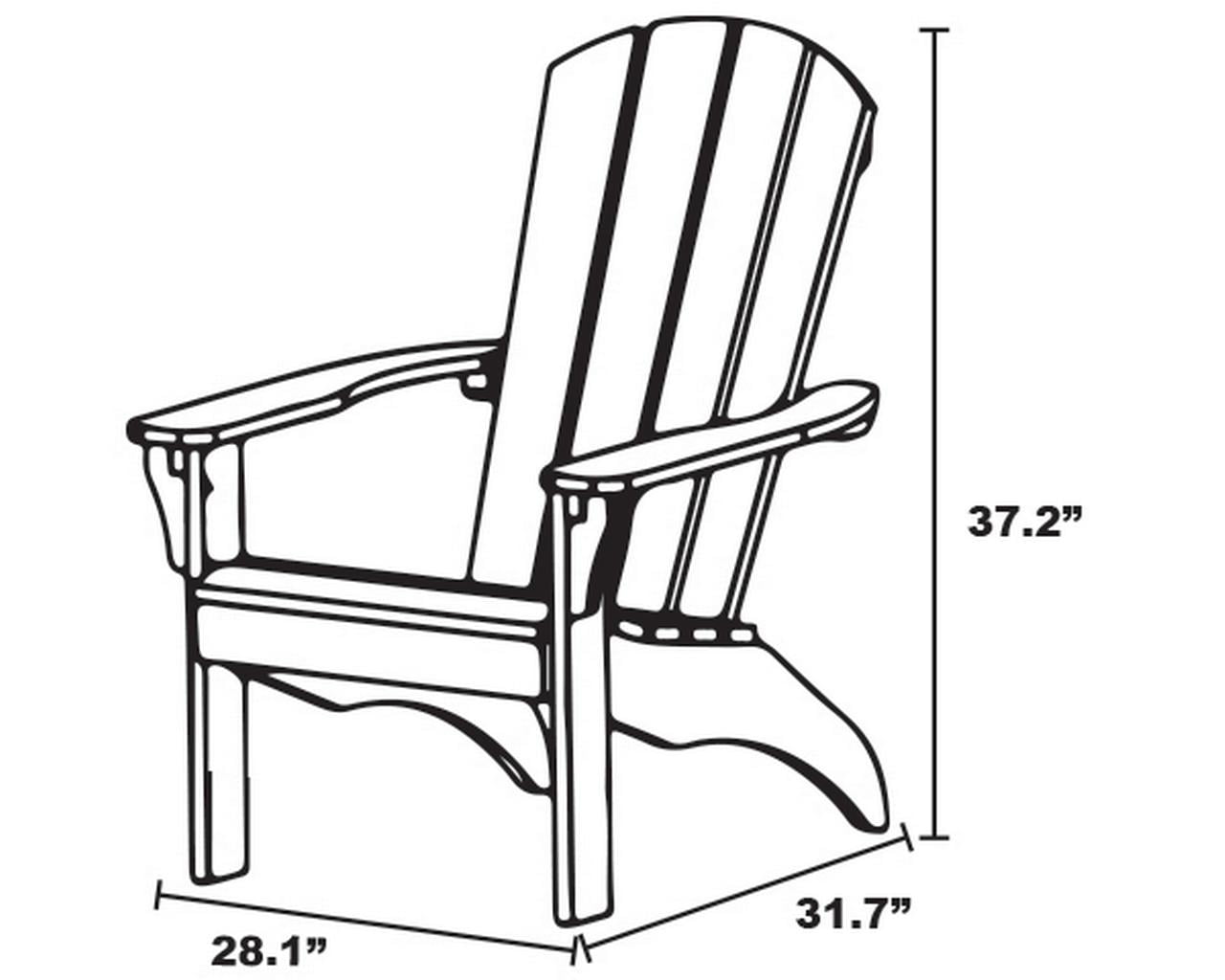 Leigh Country TX 94025 Adult Outdoor Poly Resin Adirondack Chair - Turquoise