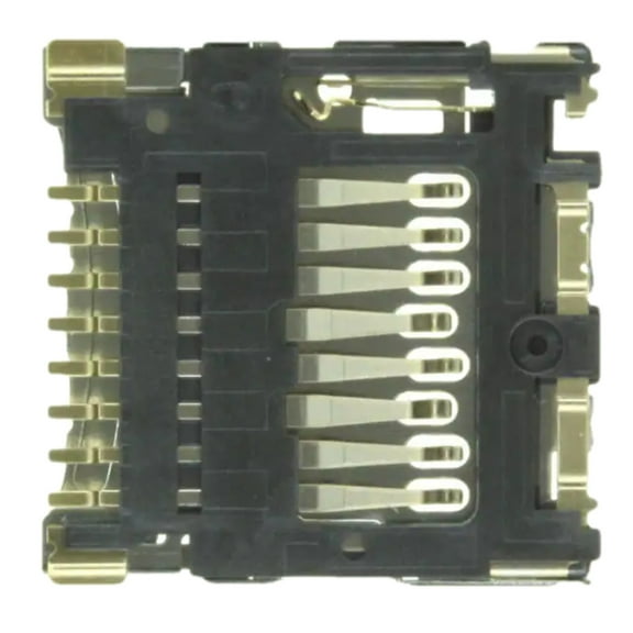 Pack of 6 DM3C-SF Connector Card - microSD 10 (8   2) Position Secure Digital Surface Mount, Right Angle Gold :RoHS, Cut Tape