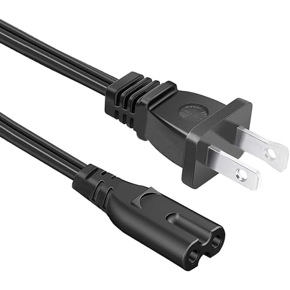 Quyaojz 8.2ft Power Cord Replacement for HP Envy 4500 4512 4522 6255 5530 6055 5055 4520 5660 5540 4512 5014 7645 7155 7643 7855 Printer AC 2 Prong Power Cord Cable