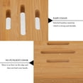 thumbnail image 2 of Bamboo Soap Dish Holder Case Storage Bar Tray Shower Wooden Travel Single Layer, 2 of 6