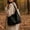 Black, variant on Deeceymbur Large Tote Women Shoulder Bag Leather Look Handbag Work Purse Zipper Office Commute Casual Travel Everyday Top Handle Carryall
