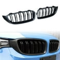 thumbnail image 4 of Set of Kidney Grille Dual Slat Black/ Carbon Fiber For 2014-2018 BMW F32 F33 F36 F82 F83 F80 M3 4-Series, 4 of 6