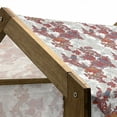 thumbnail image 4 of Floral Pet House, Romantic Boho Style Narcissus Magic Magnolia Rose Vibrant Pattern Print, Outdoor & Indoor Portable Dog Kennel with Pillow and Cover, 5 Sizes, Red Black Grey, by Ambesonne, 4 of 4