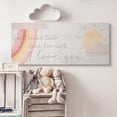 thumbnail image 2 of Stupell Industries How Much I Love You Phrase Pink Rainbow Inspirational Painting Gallery Wrapped Canvas Art Print Wall Art, 20 x 48, 2 of 6