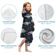 thumbnail image 7 of Black Dinosaurs Stars Pterosaurs Pattern Hooded Bath Towel，50"x30" for Ages 3 To 12 Kids, Quick Dry Lightweight Soft Microfiber Hood Beach Towel Cover Up for Kids, 7 of 7