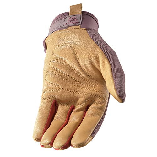 Medium Women's Breathable ComfortHyde Leather Hybrid Work Gardening Gloves Wells Lamont 7872