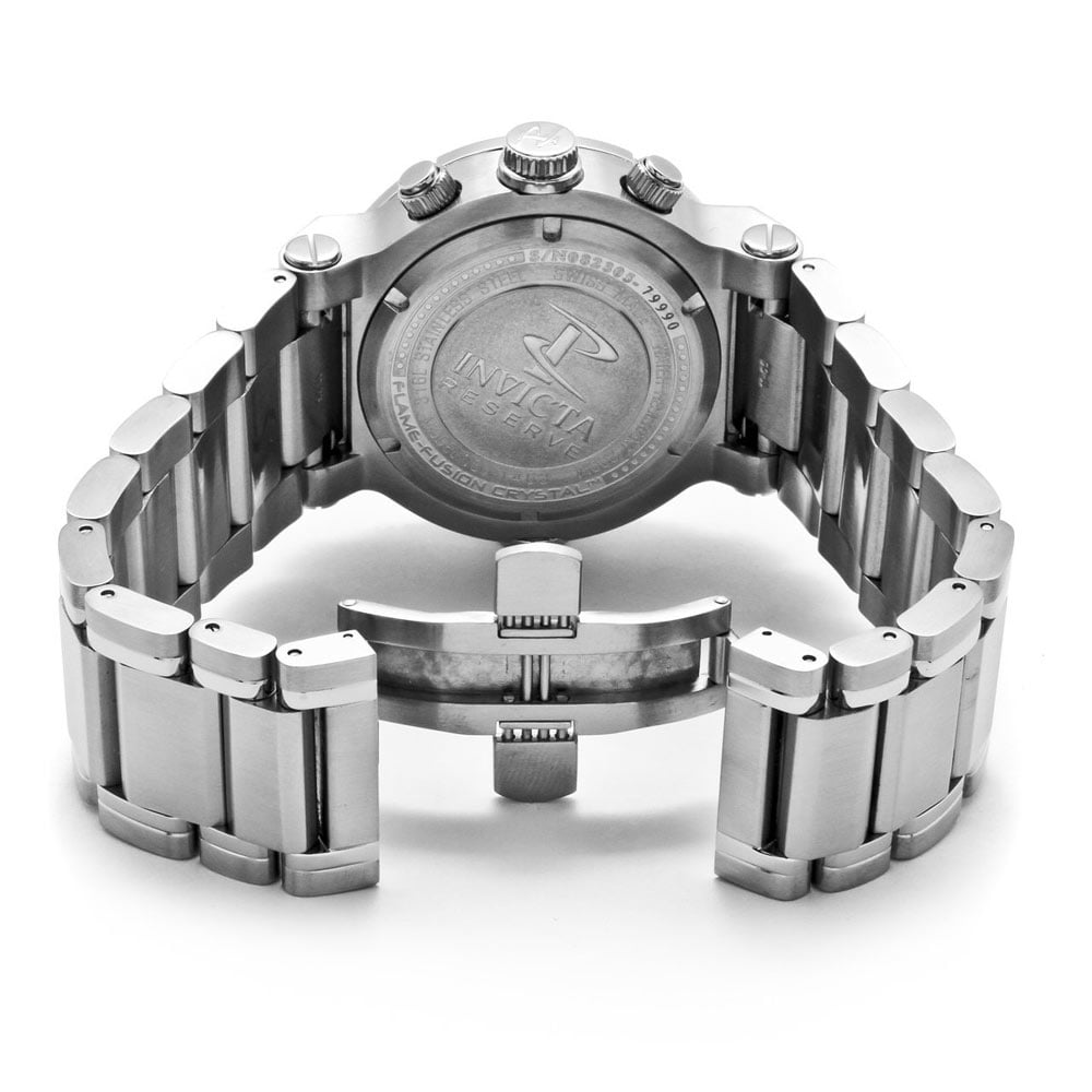 Invicta Men's 1463 Reserve Collection Chronograph Silver Dial Stainless Steel Watch