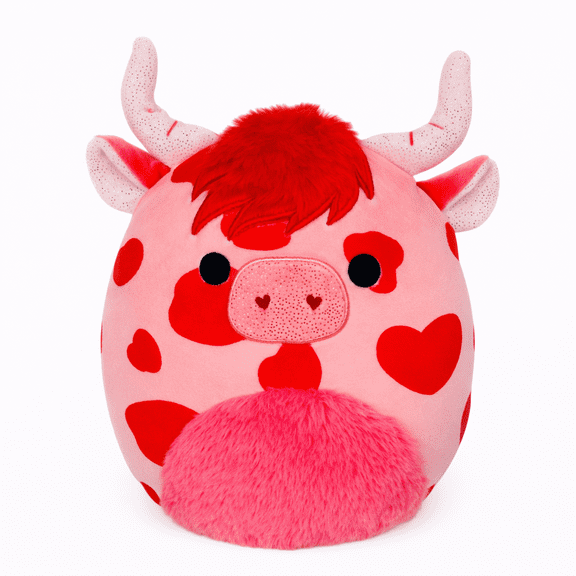 Squishmallows 12-Inch Laurie the Highland Cow Valentine Plush Stuffed Animal Toy