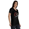 thumbnail image 2 of Inkmeso V-Neck Chaos Coordination Tshirt Tops For Mom Graphic Print Women Tee, 2 of 8
