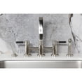 thumbnail image 3 of Kingston Brass KS8268DKLBS Kaiser Two-Handle 4-Hole Deck Mount Bridge Kitchen Faucet with Brass Side Sprayer in Brushed Nickel, 3 of 8