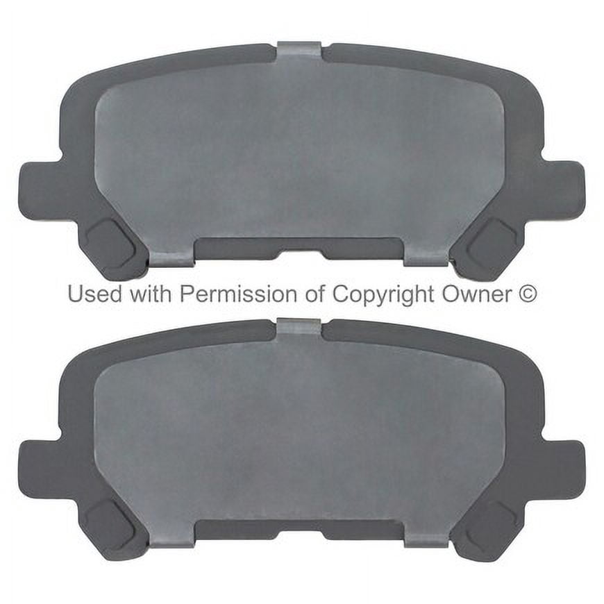 Mpa Electrical 1003-1281C Quality Built Disc Brake Pad Set   Black Series,