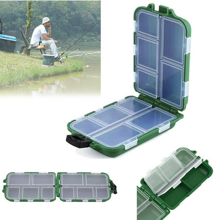 Fishing Bait Tackle Storage Box Case With10 Compartments Home Decor Deals Of The Day Clearance