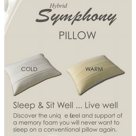 Hybrid Symphony Memory Foam Pillow by Abripedic (Single)