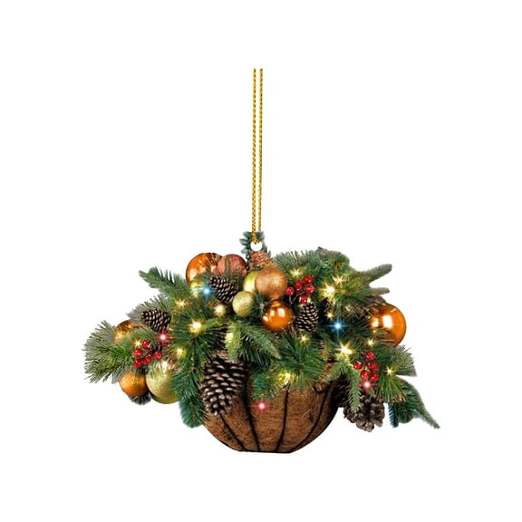 Pumpkin Maple Leaves Bouquets Ornament Fall Halloween Thanksgiving Christmas Tree Hanging Decoration